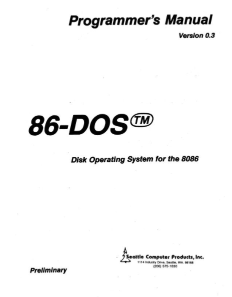 Manual del 86-DOS