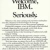 Welcome IBM